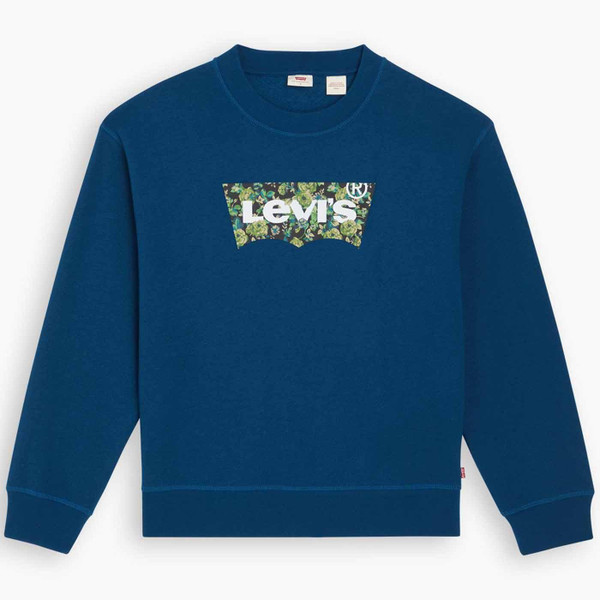 Levi's Kinsley Floral Batwing Sweatshirt in Petrol 186860206
