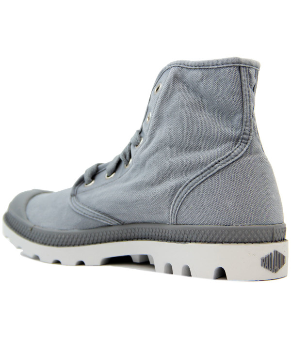 palladium pampa hi retro canvas hi top boots grey palladium pampa hi retro canvas hi top boots grey