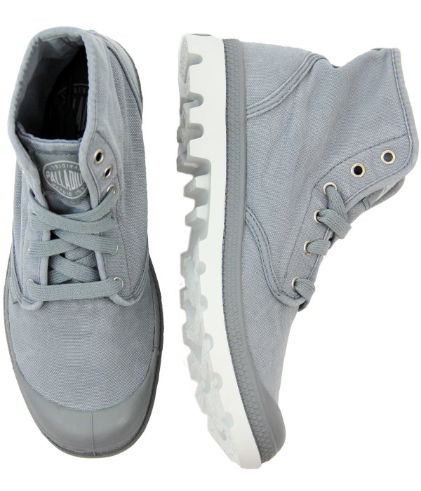 palladium pampa hi retro canvas hi top boots grey palladium pampa hi retro canvas hi top boots grey
