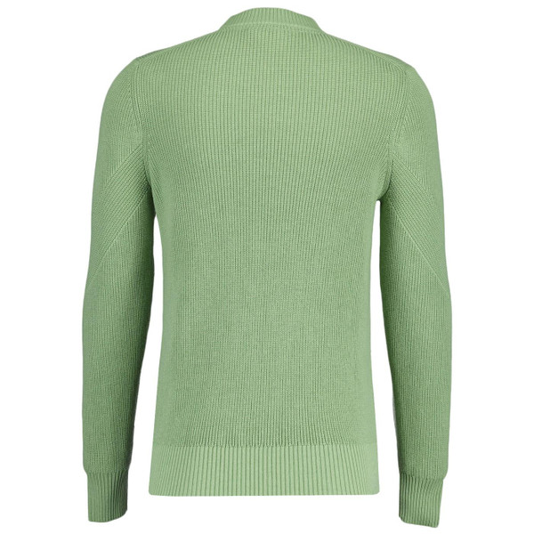 Lyle And Scott Retro Mod Chevron Knit Jumper in Glencoe Green KN1912V