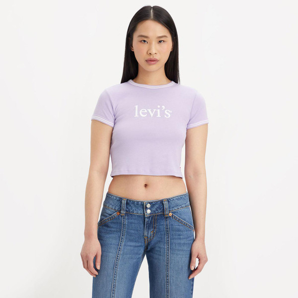 Levi's Graphic Women's Retro 90s Mini Tee in Lilac A35230035