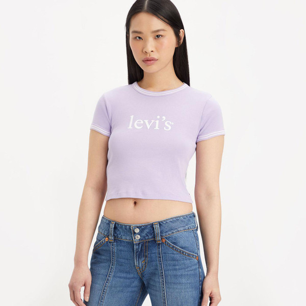 Levi's Graphic Women's Retro 1990s Mini Tee in Lilac A35230035