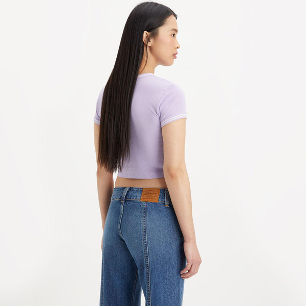 Levi's Graphic Women's Retro 90s Indie Mini Tee in Lilac A35230035