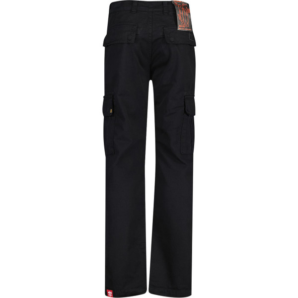 alpha industries mens agent regular fit twill cargo trousers black