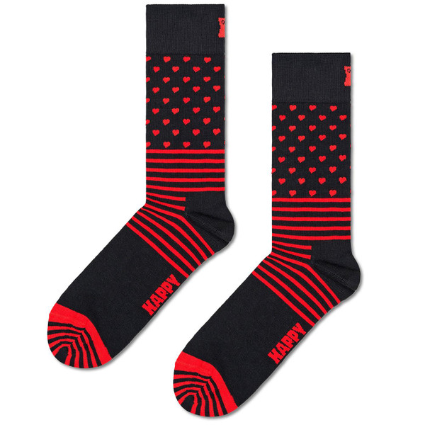 Happy Socks I Heart U Valentines Day Gift Set in Black and red