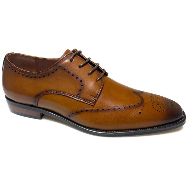 Paolo Vandini Kirklea Men's Mod Brogues in Tan Leather