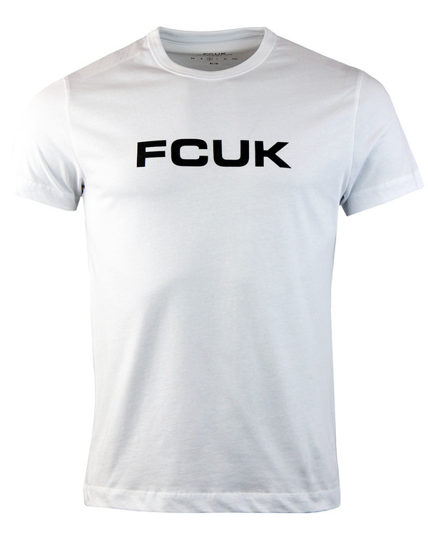 French connection logo tee white French connection logo tee white