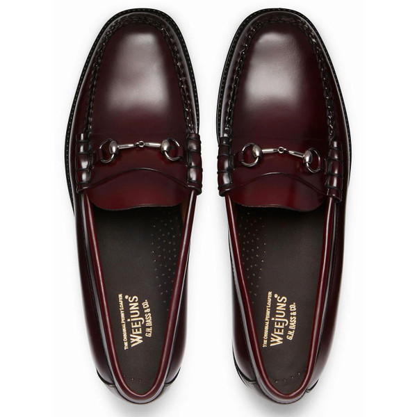 Bass Weejuns Lincoln Easy Weejuns Mod Ivy League Loafers in Wine BA11775D 0NN