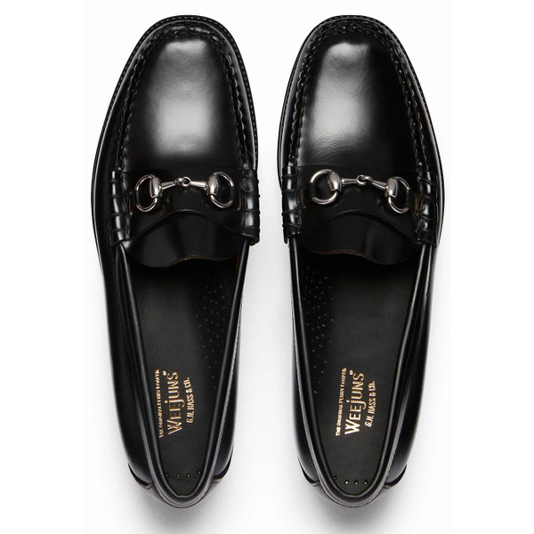 Bass Weejuns Lincoln Easy Weejuns Mod Ivy League Loafers in Black BA11775D 000