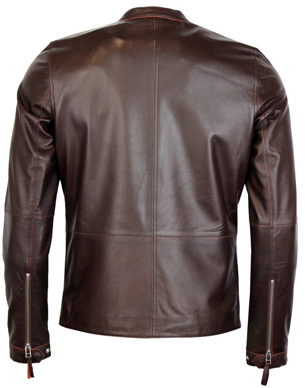 pretty green Addison leather biker jacket burgundy pretty green Addison leather biker jacket burgundy