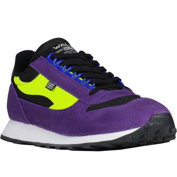 walsh trainers european lightnig mixed fabric trainers purple black
