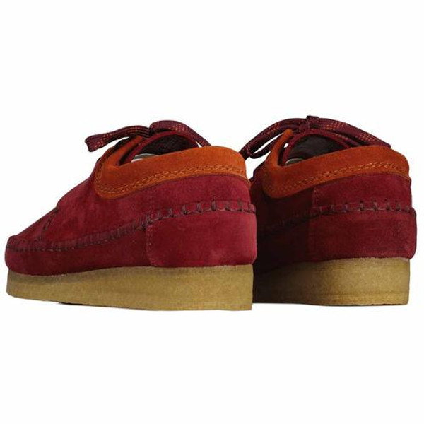 Clarks Originals Weaver Men's 60s Mod Suede Shoes in Oxblood