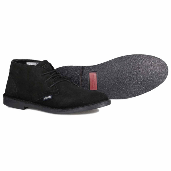 Lambretta Chiswick Mod Suede Desert Boots in Black