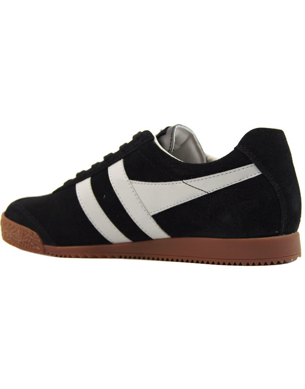 gola harrier suede retro 70s trainers black grey gola harrier suede retro 70s trainers black grey
