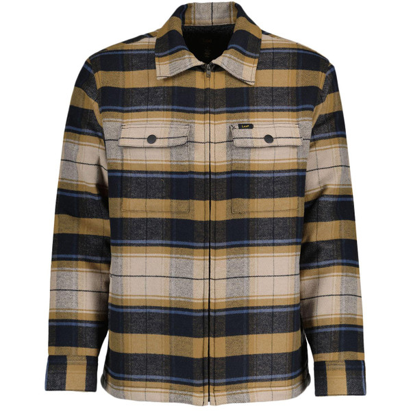 Lee Retro 70s Quilted Check Overshirt in Tumbleweed 112343185
