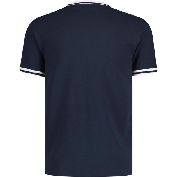 original penguin mens retro mod tipped pique tshirt dark sapphire