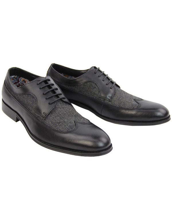 Paolo vandini roberto derby shoes tweed