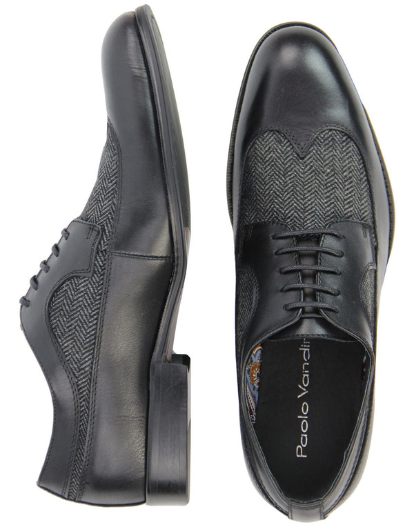 Paolo vandini roberto derby shoes tweed