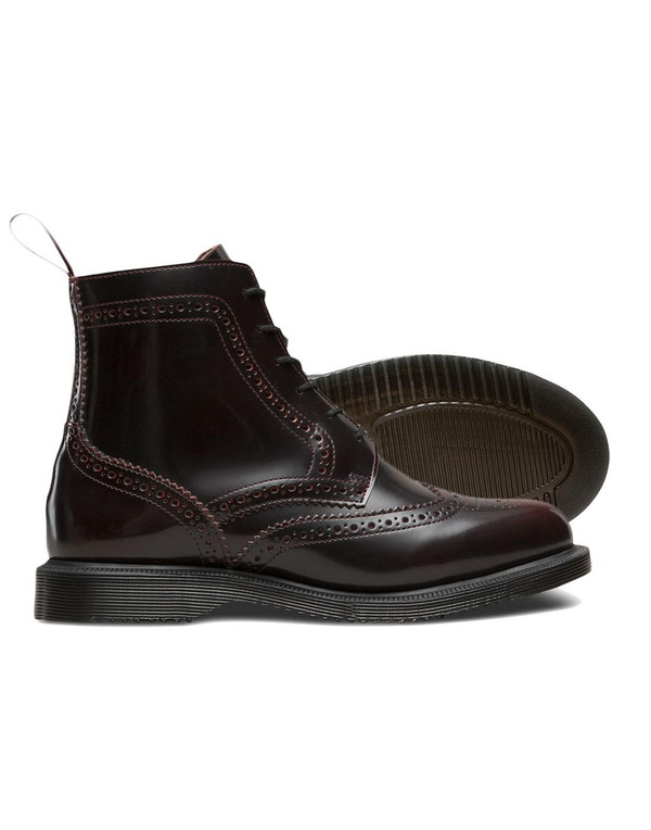 dr martens delphine brogue ankle boots cherry red dr martens delphine brogue ankle boots cherry red