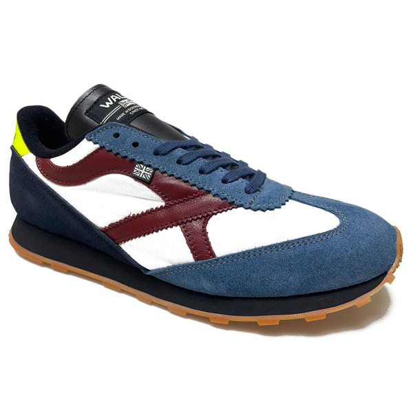 Walsh Strike Trainers in White/Red/Blue STR72013