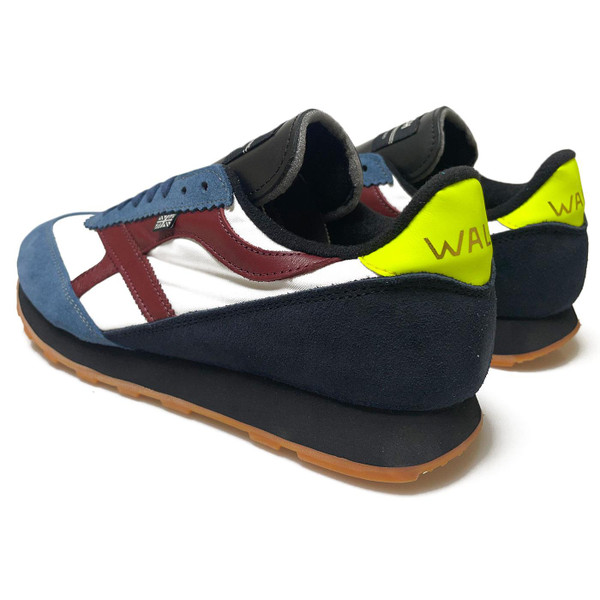 Walsh Strike Made in England Running Trainers in White/Red/Blue STR72013