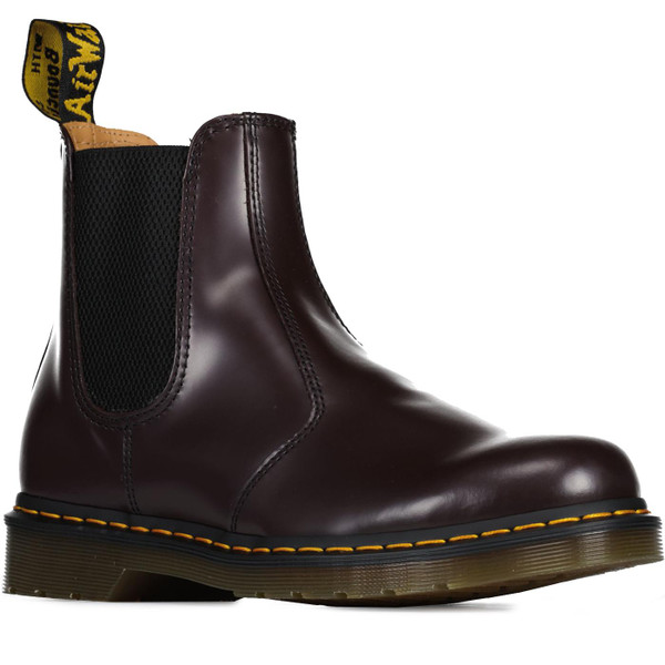 dr martens mens smooth leather chelsea boots burgundy