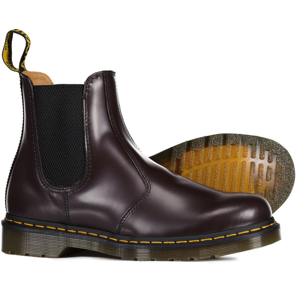 dr martens mens smooth leather chelsea boots burgundy