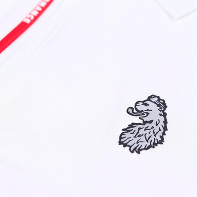 Luke Performance Relay Zip Neck Polo Shirt in White M731470