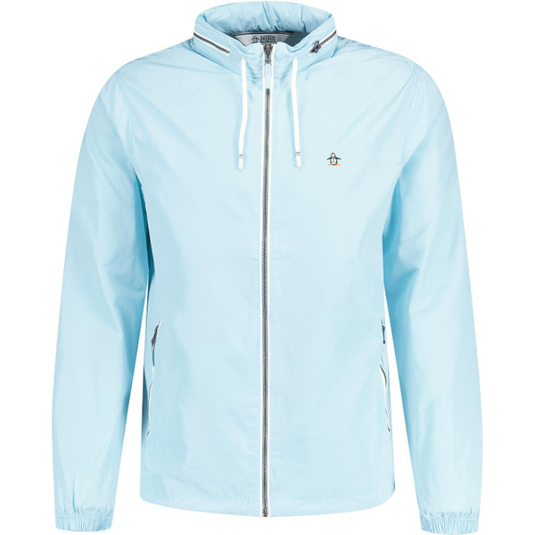 original penguin mens ratner hooded packable lightweight zi[p jacket cool blue original penguin mens ratner hooded packable lightweight zi[p jacket cool blue