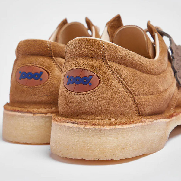 Pod Originals Jagger Lace Up Retro Casuals Shoes in Taupe Suede POC23509BK01PGZZ