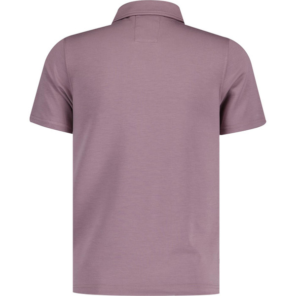 luke 1977 mens hardy zip neck polo tshirt dark lilac