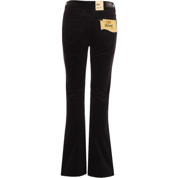 Lee jeans womens breese velvet bootcut jeans black