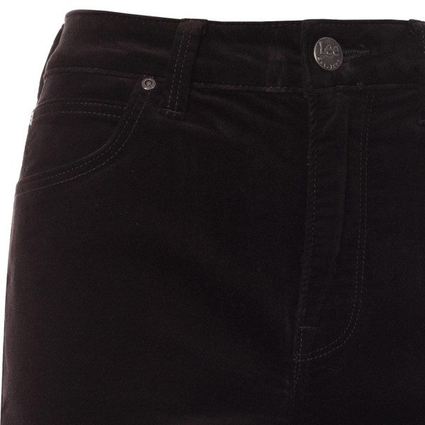Lee jeans womens breese velvet bootcut jeans black