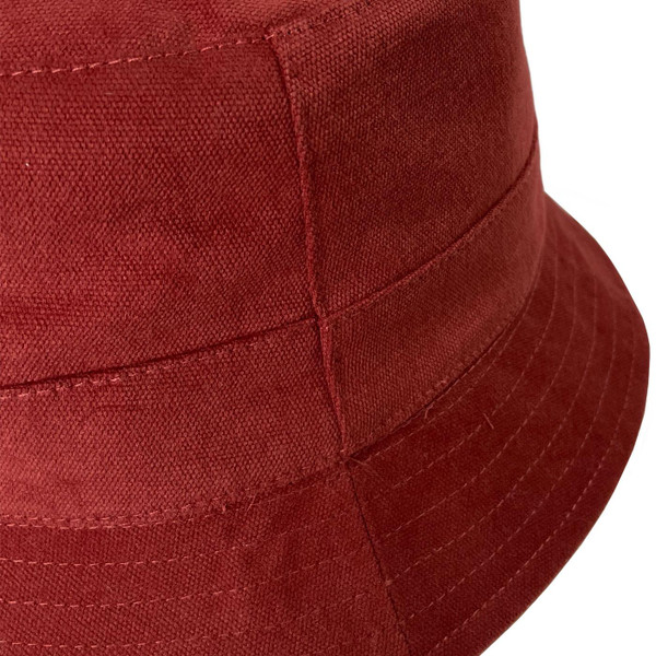 Failsworth Floral Retro 90s Indie Reversible Bucket Hat in Brick