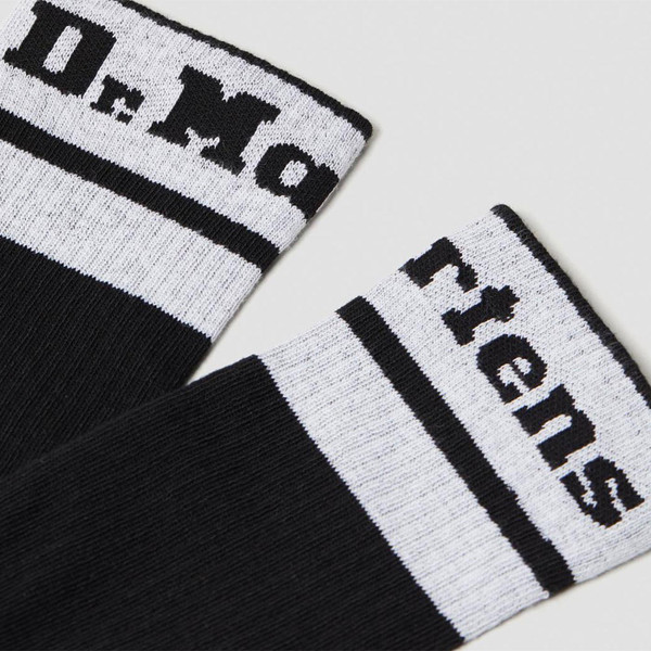 Athletic Logo on Dr Martens Womens socks in black/White