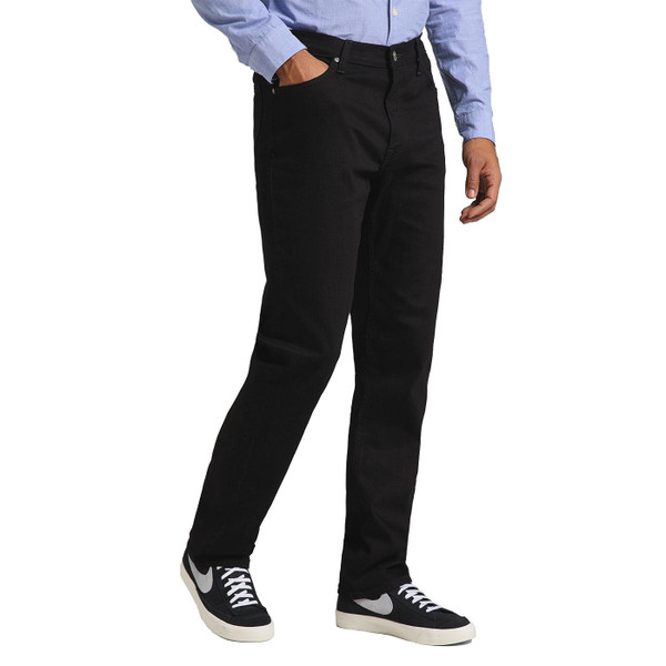 lee jeans west relaxed fit straight leg jeans clean black lee jeans west relaxed fit straight leg jeans clean black