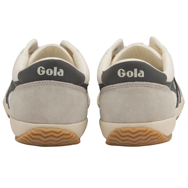 Gola Badminton Men's 90s Indie Canvas and Suede Trainers in Off White/Shadow