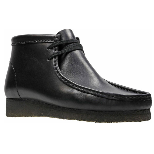clarks originals mens wallabee boot black leather