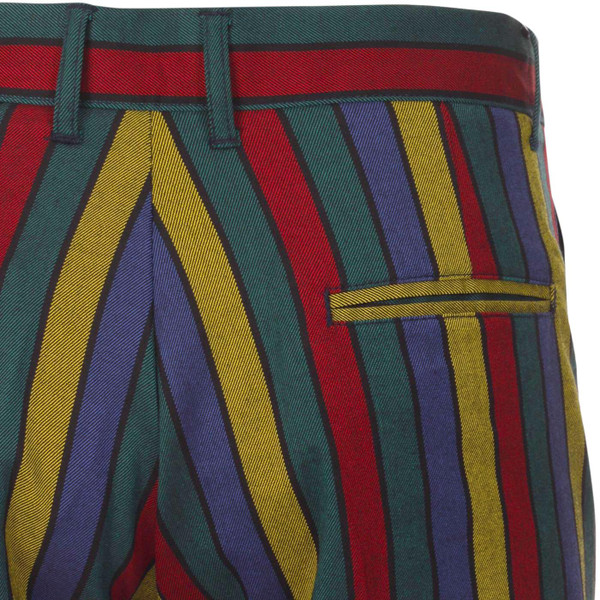 Madcap England Hendrix Stripe Retro Psychedelic Bootcut Flared Trousers Back pockets