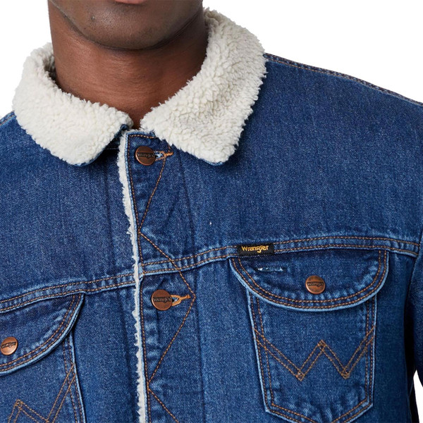 wrangler 124MJ 6 month denim sherpa jacket