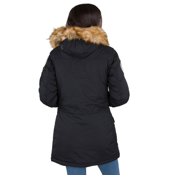 alpha industries womens polar snorkel jacket black alpha industries womens polar snorkel jacket black