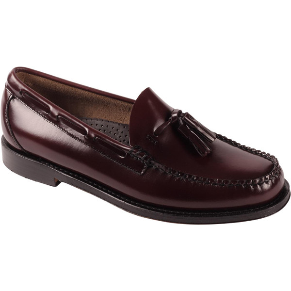 Bass Weejuns Mens Heritage Larkin Tassel Loafers in Wine Leather