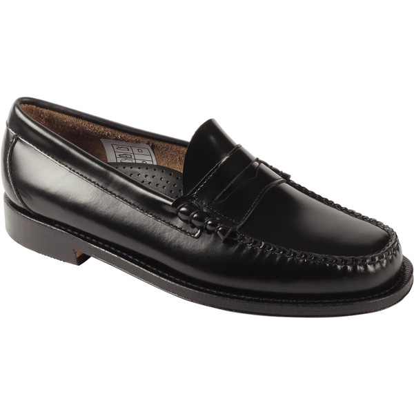 Bass Weejuns Men's Heritage Larson Penny Loafers with Leather Sole in Black Leather