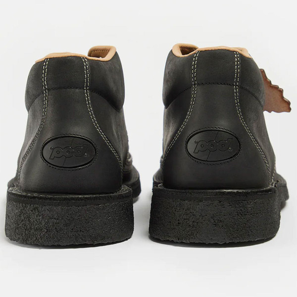 Pod Originals Marvin Oiled Leather Lace Up Retro Casuals Boots in Black PBC26623AA02PGZZ