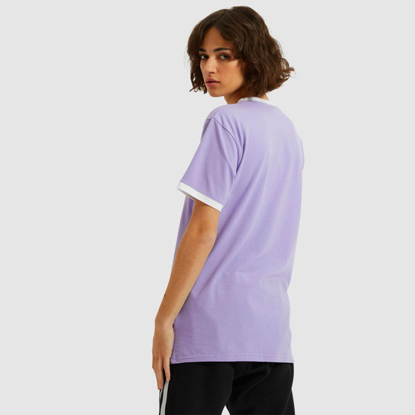 Ellesse Women's Serafina Retro 1990s Oversize Ringer T-shirt in Purple
