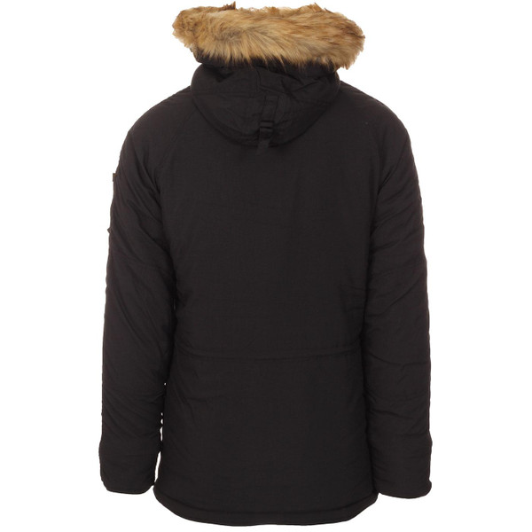 Alpha Industries Explorer Men's Mod 1990s Britpop Snorkel Parka Jacket in Black Alpha Industries Explorer Men's Mod 1990s Britpop Snorkel Parka Jacket in Black