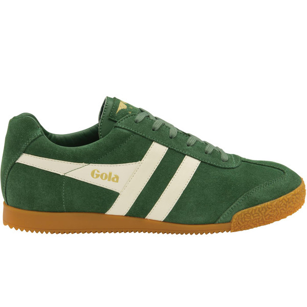 gola mens harrier suede trainers evergreen off white gola mens harrier suede trainers evergreen off white