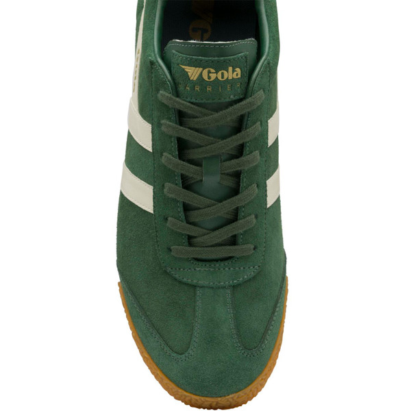 gola mens harrier suede trainers evergreen off white gola mens harrier suede trainers evergreen off white