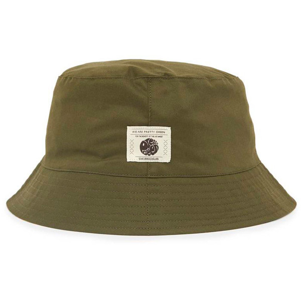pretty green mens reversible rainbow camo print bucket hat khaki green