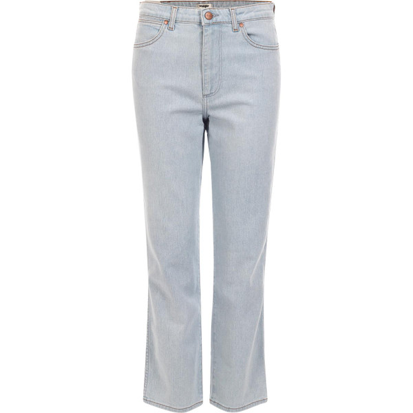 wrangler womens the retro straight leg jeans ballad blue